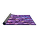 Thickness of Patterned Purple Rug, pat16pur