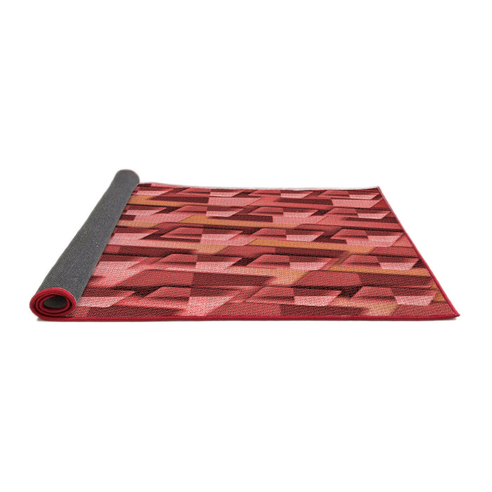 Thickness of Patterned Red Rug, pat16rd