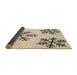 Thickness of Patterned Moccasin Beige Rug, pat160brn