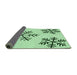 Thickness of Patterned Mint Green Rug, pat160grn