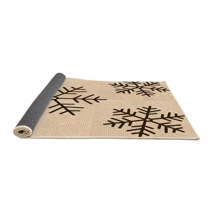 Thickness of Patterned Copper Brown Rug, pat160org