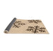 Thickness of Patterned Copper Brown Rug, pat160org