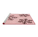 Sideview of Machine Washable Transitional Pink Rug, wshpat160rd