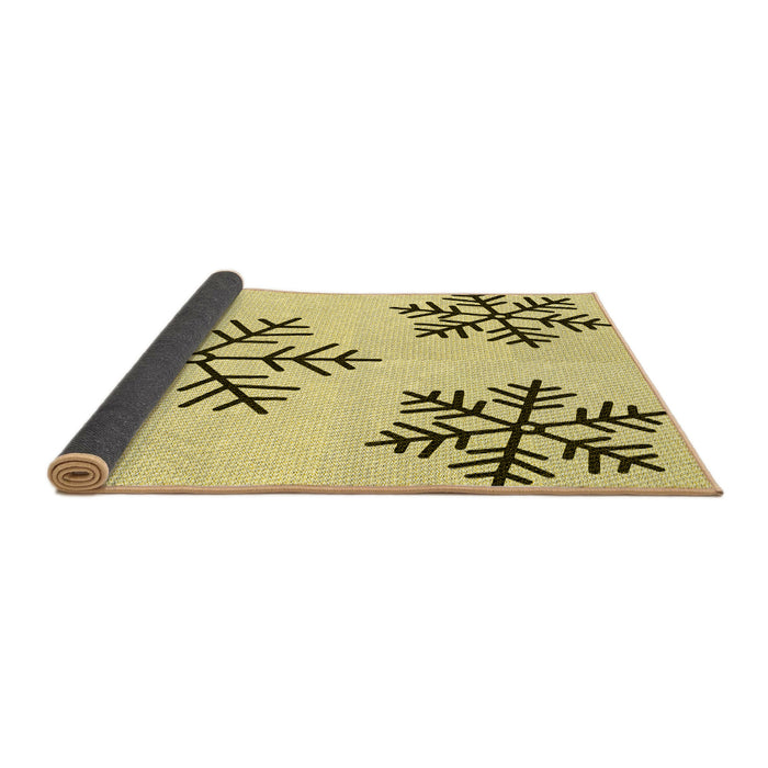 Thickness of Patterned Sun Yellow Rug, pat160yw