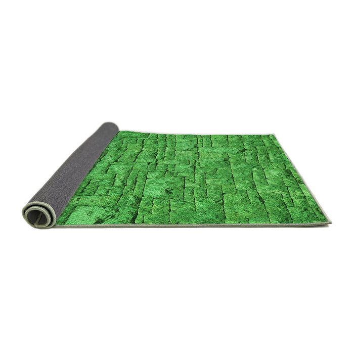 Thickness of Patterned Green Rug, pat1600grn