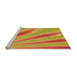 Sideview of Machine Washable Transitional Orange Red Orange Rug, wshpat1602org