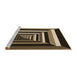 Sideview of Machine Washable Transitional Midnight Gray Rug, wshpat1604brn
