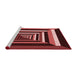 Sideview of Machine Washable Transitional Red Rug, wshpat1604rd