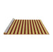 Sideview of Machine Washable Transitional Red Rug, wshpat1605yw