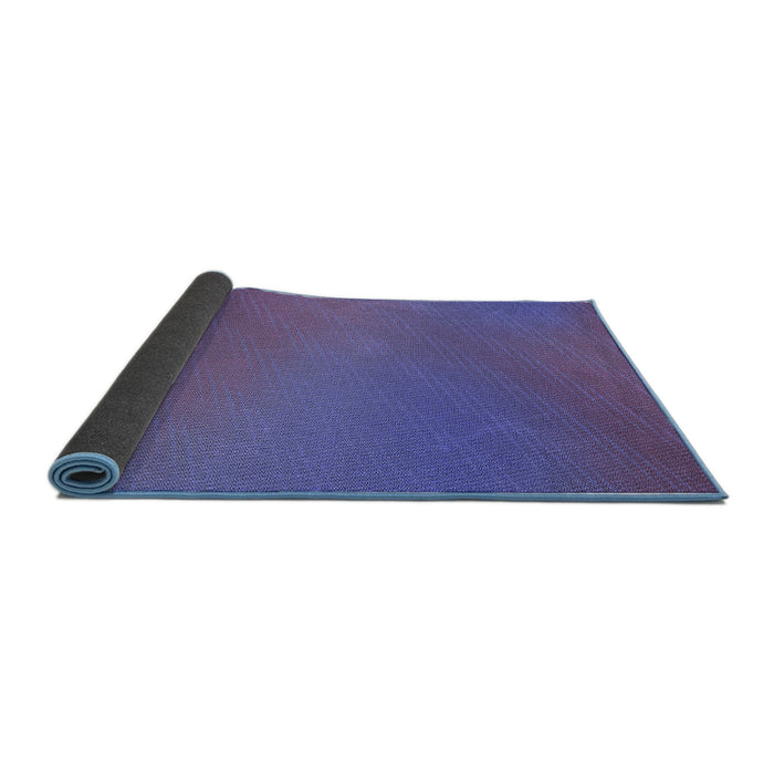 Thickness of Patterned Amethyst Purple Rug, pat161blu