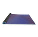 Thickness of Patterned Amethyst Purple Rug, pat161blu