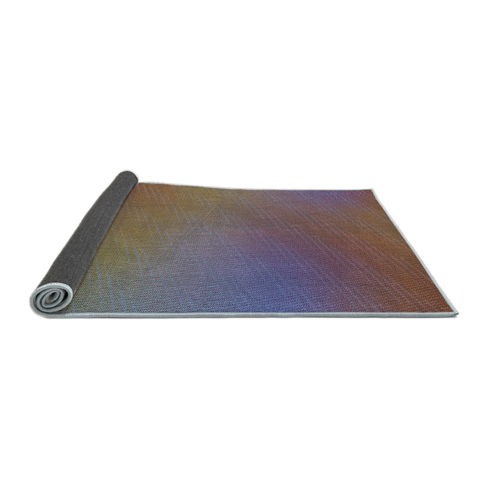 Thickness of Patterned Rose Dust Purple Rug, pat161lblu