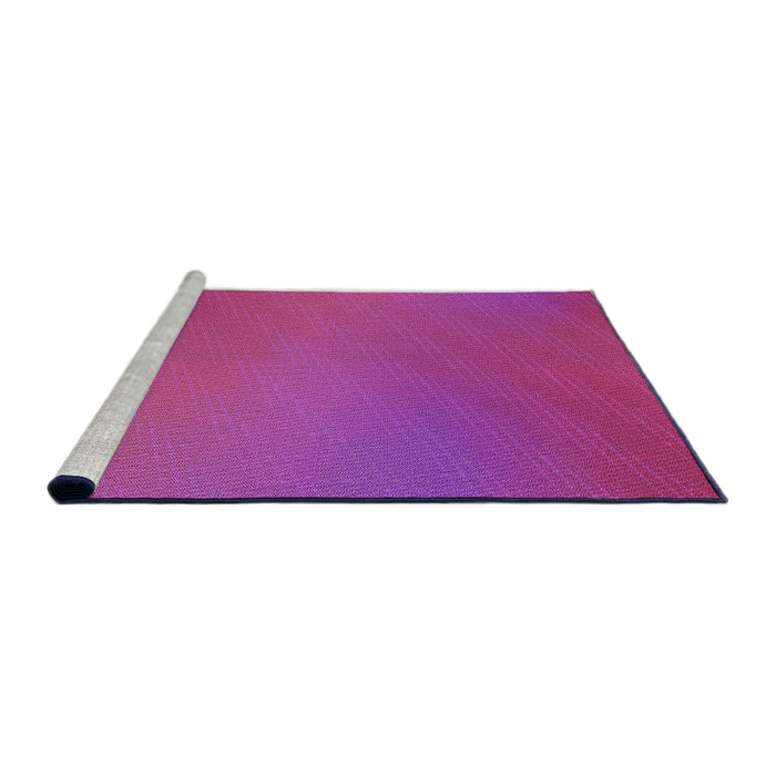 Sideview of Machine Washable Transitional Deep Pink Rug, wshpat161pur