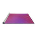 Sideview of Machine Washable Transitional Deep Pink Rug, wshpat161pur