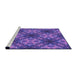 Sideview of Machine Washable Transitional Amethyst Purple Rug, wshpat1611pur