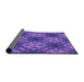 Thickness of Patterned Amethyst Purple Rug, pat1611pur