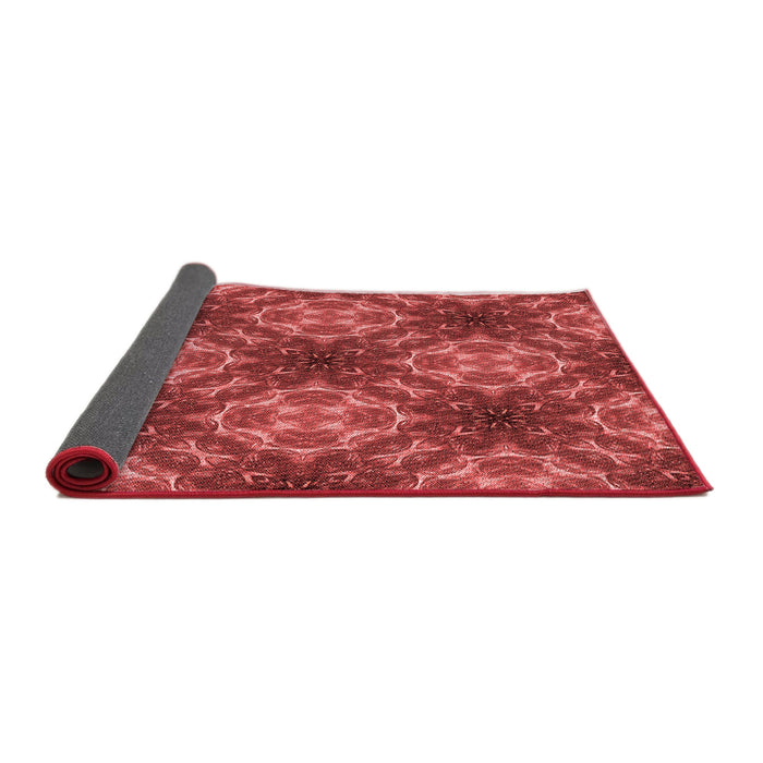 Thickness of Patterned Red Rug, pat1611rd