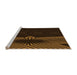 Sideview of Machine Washable Transitional Saddle Brown Rug, wshpat1612org