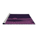 Sideview of Machine Washable Transitional Deep Purple Rug, wshpat1612pur