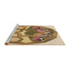 Sideview of Machine Washable Transitional Light Brown Rug, wshpat1613brn