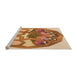 Sideview of Machine Washable Transitional Mahogany Brown Rug, wshpat1613org