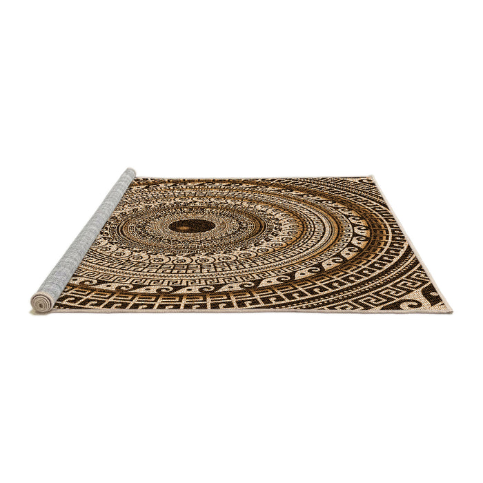 Sideview of Machine Washable Transitional Night Red Rug, wshpat1614org