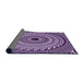 Thickness of Patterned Dark Purple Rug, pat1614pur