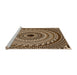 Sideview of Machine Washable Transitional Night Red Rug, wshpat1615org