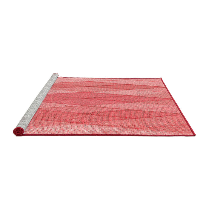 Sideview of Machine Washable Transitional Light Coral Pink Rug, wshpat1618rd