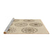 Sideview of Machine Washable Transitional Peru Brown Rug, wshpat1619brn