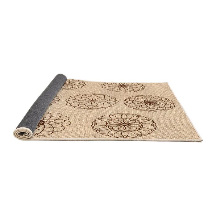 Thickness of Patterned Peru Brown Rug, pat1619org