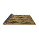 Thickness of Patterned Saddle Brown Rug, pat162brn