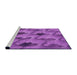 Sideview of Machine Washable Transitional Purple Rug, wshpat162pur