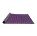 Thickness of Patterned Medium Orchid Purple Rug, pat1620pur