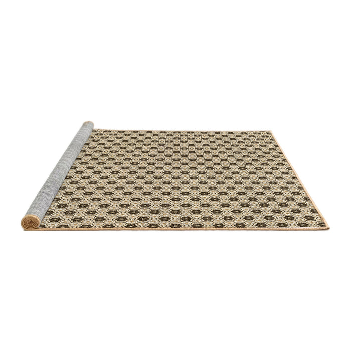 Sideview of Machine Washable Transitional Red Brown Rug, wshpat1622brn