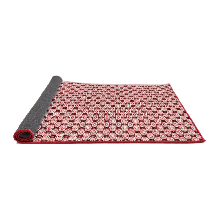Thickness of Patterned Red Rug, pat1622rd