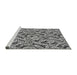 Sideview of Machine Washable Transitional Cloud Gray Rug, wshpat1623gry