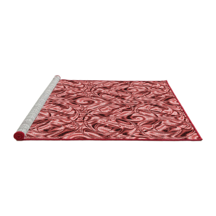 Sideview of Machine Washable Transitional Light Coral Pink Rug, wshpat1623rd