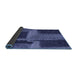 Thickness of Patterned Lapis Blue Rug, pat1624blu