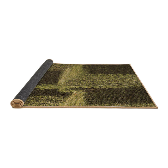 Thickness of Patterned Milk Chocolate Brown Rug, pat1624brn