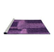 Sideview of Machine Washable Transitional Purple Rug, wshpat1624pur