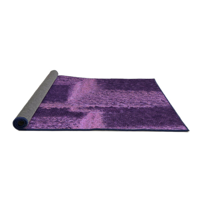 Thickness of Patterned Purple Rug, pat1624pur