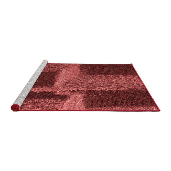 Sideview of Machine Washable Transitional Red Rug, wshpat1624rd