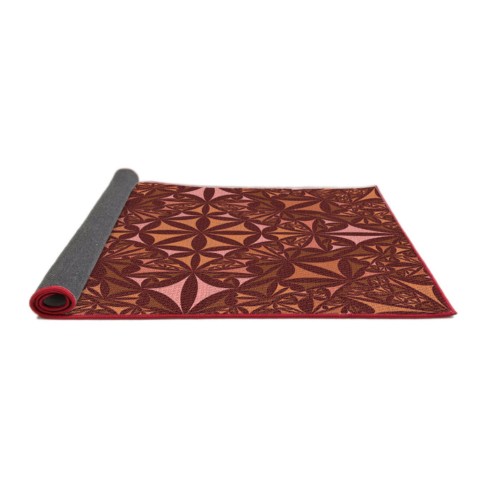 Thickness of Patterned Red Rug, pat1625rd