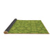 Thickness of Patterned Pistachio Green Rug, pat1626brn