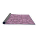 Thickness of Patterned Pink Rug, pat1626pur