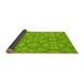 Thickness of Patterned Apple Green Rug, pat1626yw