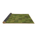 Thickness of Patterned Pistachio Green Rug, pat1628brn