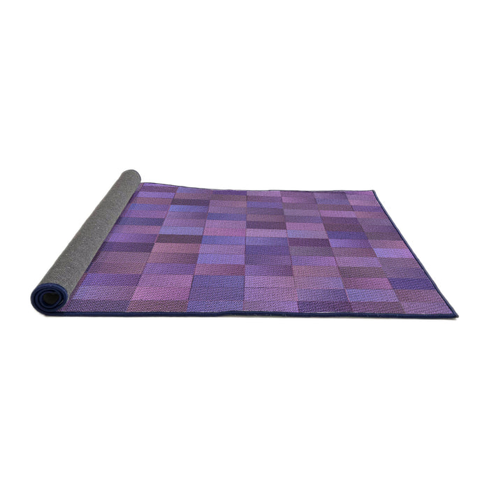 Thickness of Patterned Purple Rug, pat1628pur