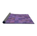 Thickness of Patterned Purple Rug, pat1628pur